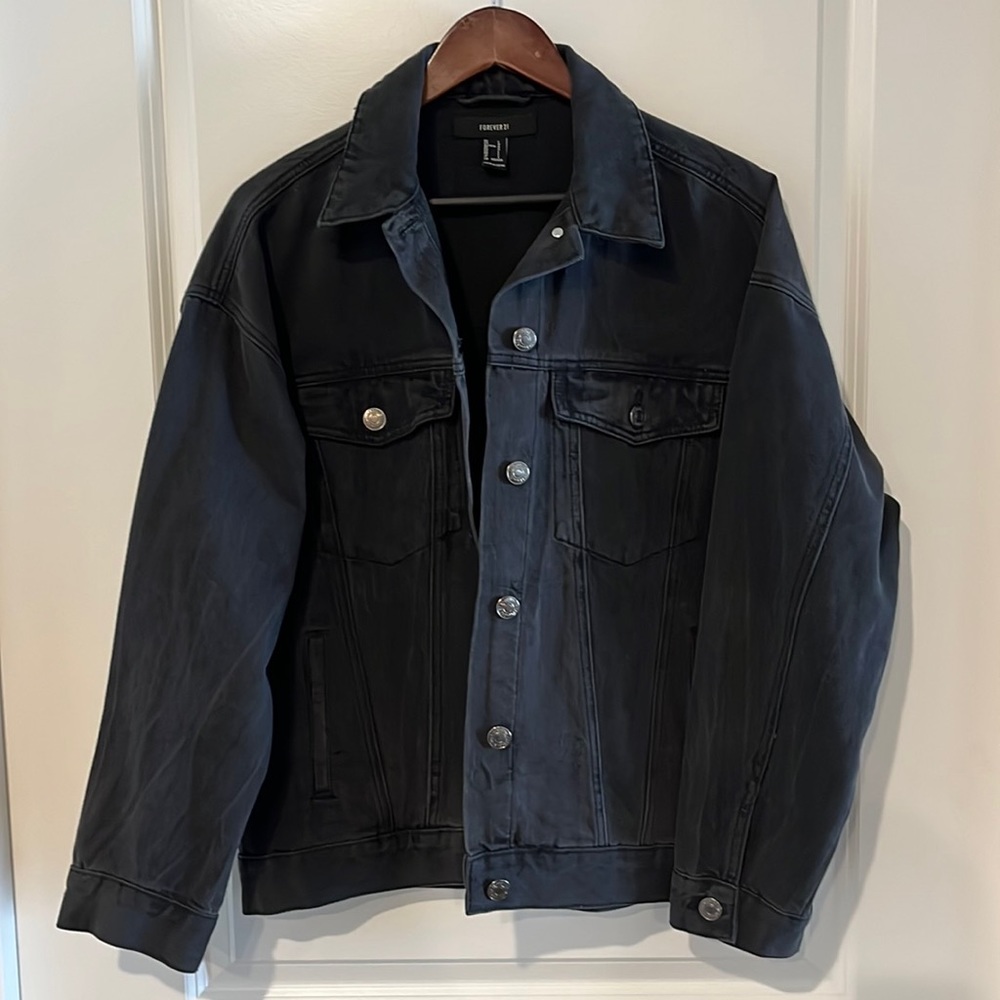 Black jean jacket
